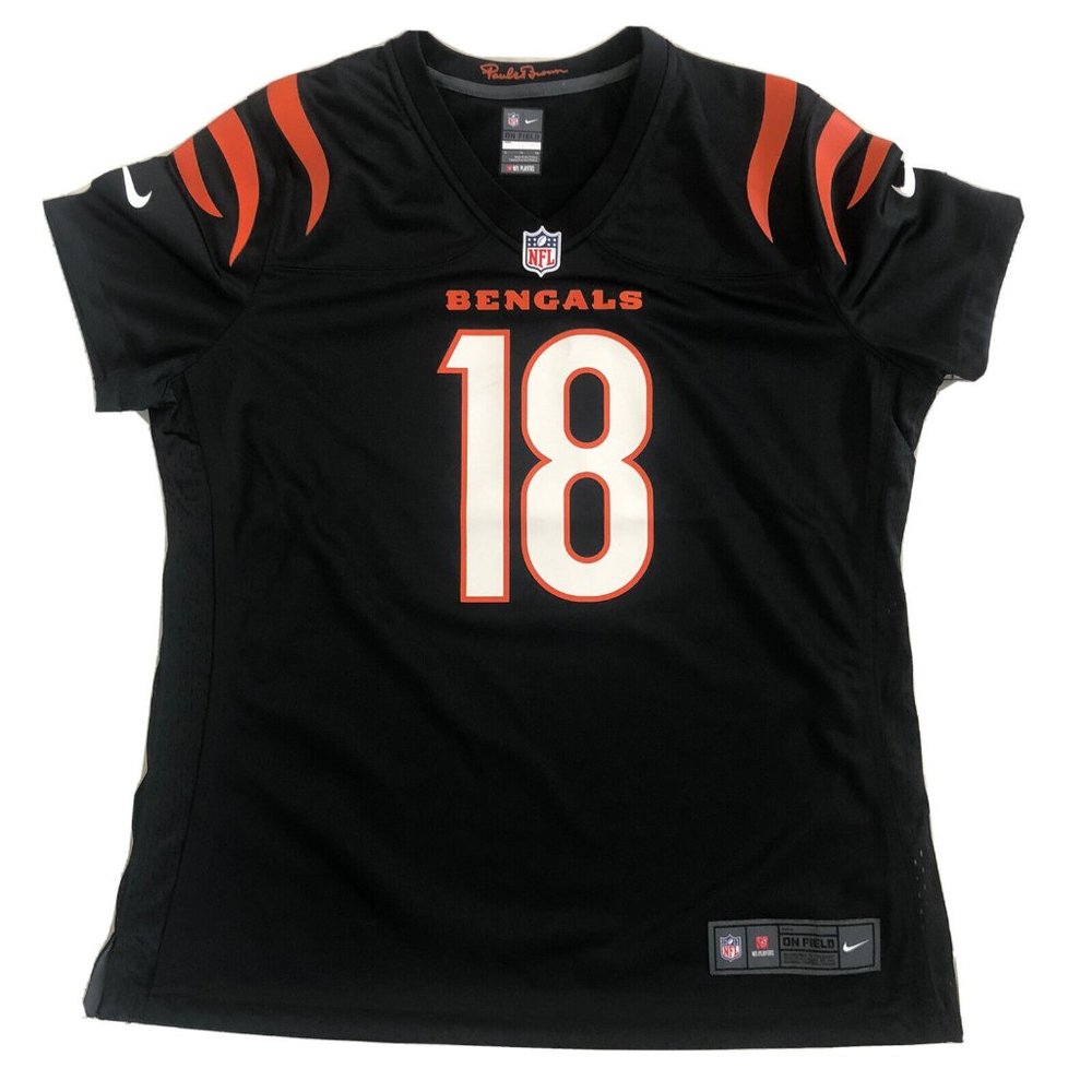 Cincinnati Bengals NFL Nike Men A. J. Green OF Game Jersey Black/Orange Size XL